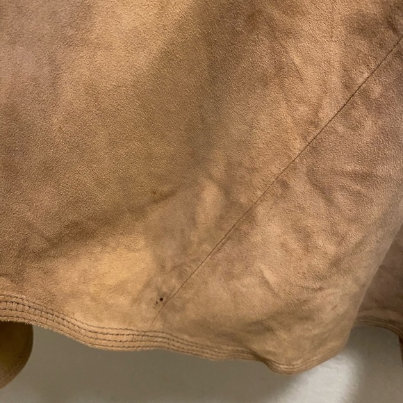 Torn by Ronny Kobo Brown Sienna Suede Leather Open Vest Size M NEW - Picture 9 of 11